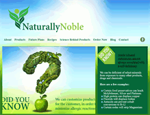 Tablet Screenshot of naturallynoble.com